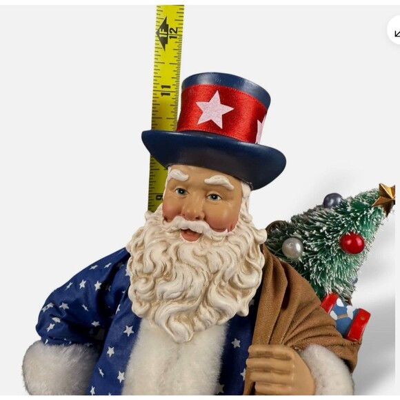 Clothtique Possible Dreams 1999 Yankee Doodle Santa 11" #713193 - Picture 5 of 5